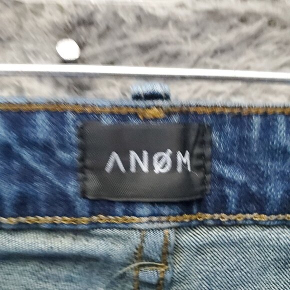 Anom Jeans Mens 32x30 Blue Slim Fit Stretch Denim - Picture 2 of 14